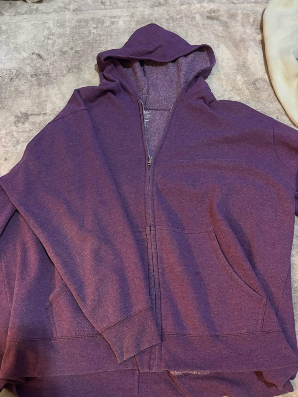 Just My Size Purple Full-Zip Hoodie